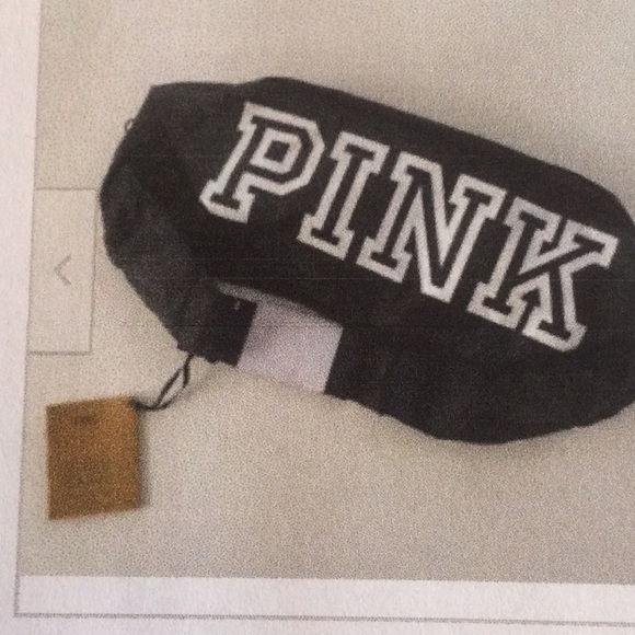 Victoria Secret PINK convertible backpack Fanny pack Black NEW - Picture 1 of 1